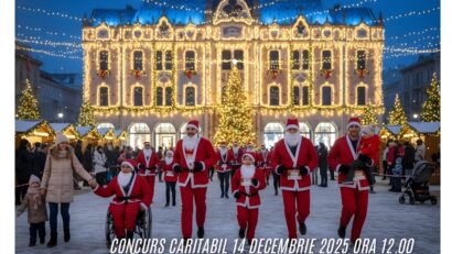 Moș Crăciun aleargă pentru sănătate