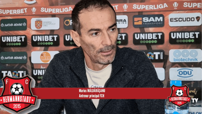 FC Hermannstadt se desparte de Marius Măldărășanu