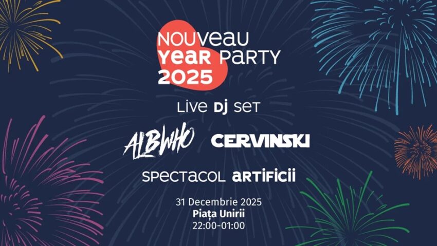 Revelion cu DJ și artificii în Piața Unirii