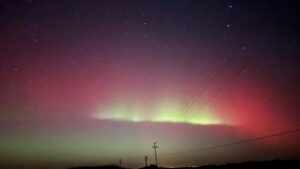 Cerul în culori deosebite – aurora boreală s-a văzut din nou în țara noastră!