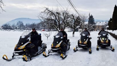 Snowmobile noi pentru supravegherea frontierei montane la ITPF Sighetu Marmației