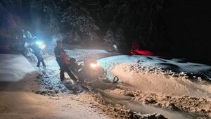 Ucraineni salvați din munți