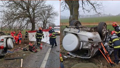 Impact fatal între două autoturisme