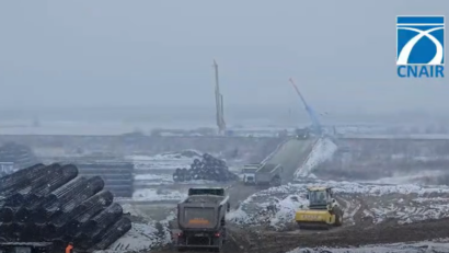 Lucrări intense la nodul rutier de la Boița