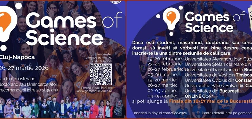 Ştiinţa spusă simplu: tinerii cercetători, antrenaţi să comunice clar la Games of Science