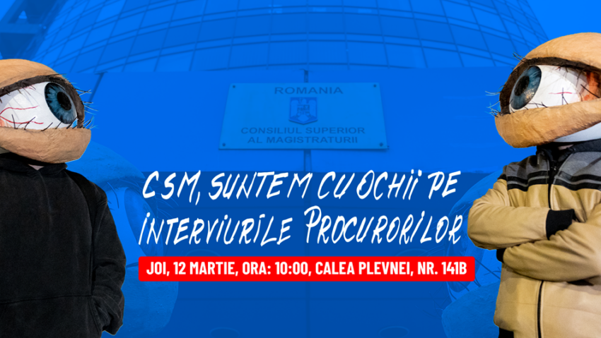 Flashmob la CSM împotriva numirilor în Parchet