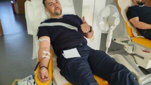 Jandarmii au donat sânge!