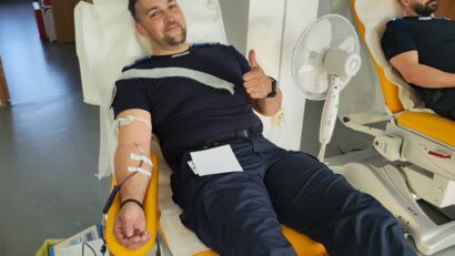 Jandarmii au donat sânge!