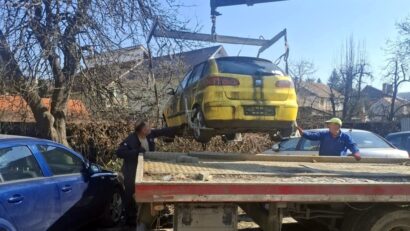 Rablele abandonate pe domeniul public, ridicate de primărie