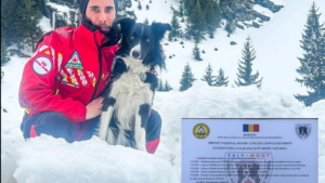 Unitate canină Salvamont, brevetată pentru misiuni de salvare