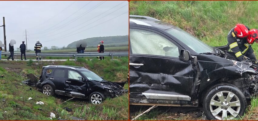 Mașină lovită de tren