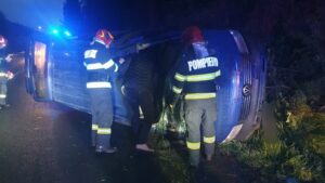 Cinci femei rănite într-un accident