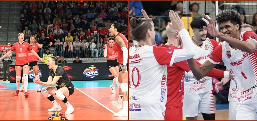 Câștigătoarele Cupei României la volei feminin și masculin