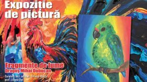„Fragmente de lume” – o expoziție de pictură care spune povestea unui copil de 13 ani