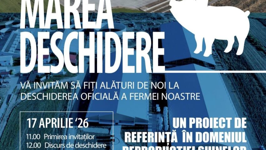 Ministrul Agriculturii și Dezvoltării Rurale, Florin Barbu, prezent la inaugurarea unei ferme de porci