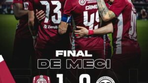 CFR a câștigat derby-ul cu Universitatea Cluj