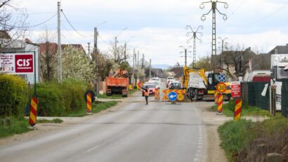 Trafic îngreunat în Satu Nou de Jos din cauza lucrărilor de modernizare pe DJ 182B Baia Mare – Coaș