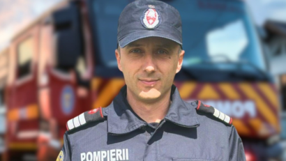 Un copil de 2 ani, salvat de un pompier aflat în timpul liber