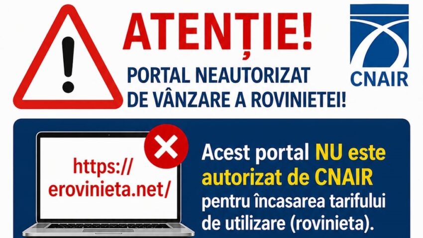 Portal neautorizat de vânzare a rovinietei