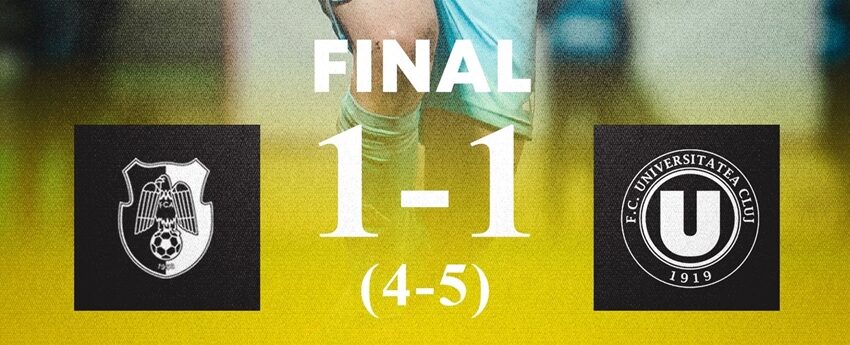 “U” Cluj e prima finalistă a Cupei României