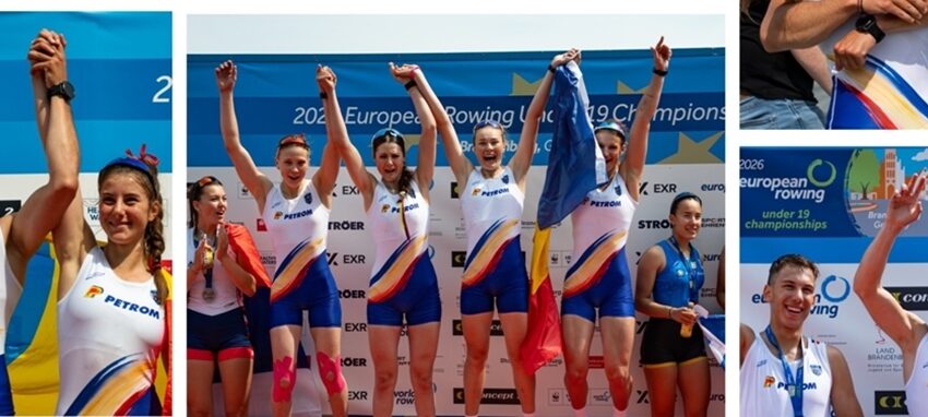 Tinerii canotori români strălucesc în Germania