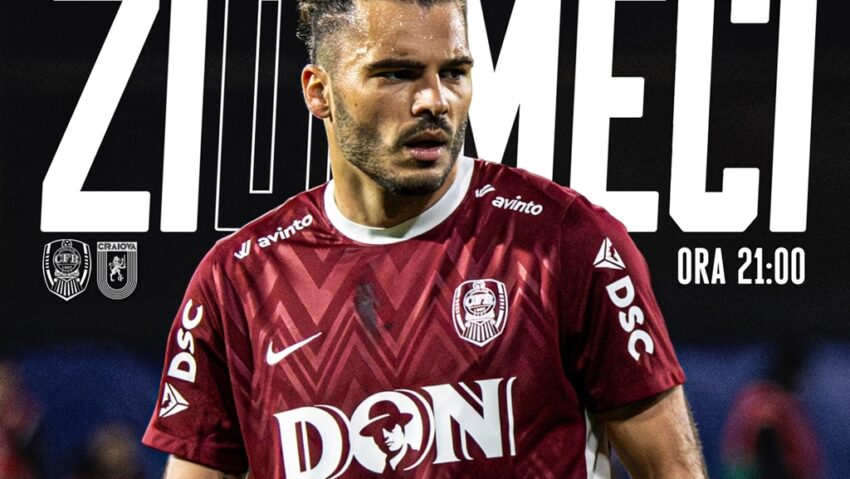 Meci de foc în Gruia: CFR Cluj întâlnește liderul CSU Craiova