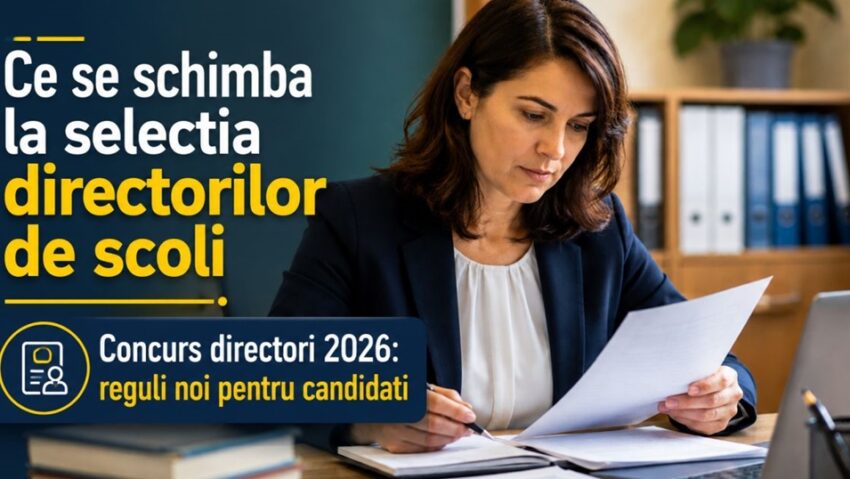 Dezbatere privind concursurile pentru directori și directori adjuncți în școli