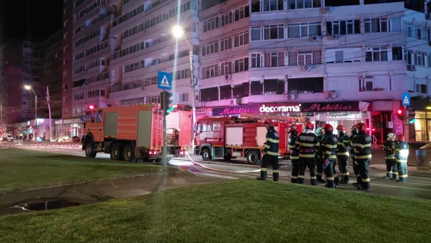 Dronă căzută pe un bloc din Galați