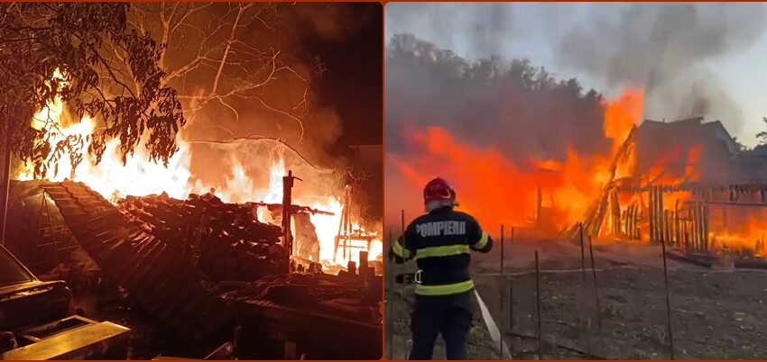 Două incendii în aceeași dimineață | VIDEO