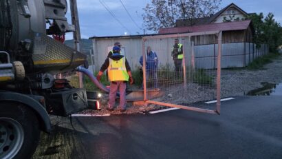 Copac căzut pe carosabil și probleme la rețeaua de canalizare
