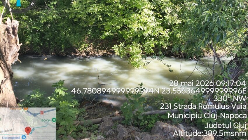 Alertă de poluare pe un curs de apă