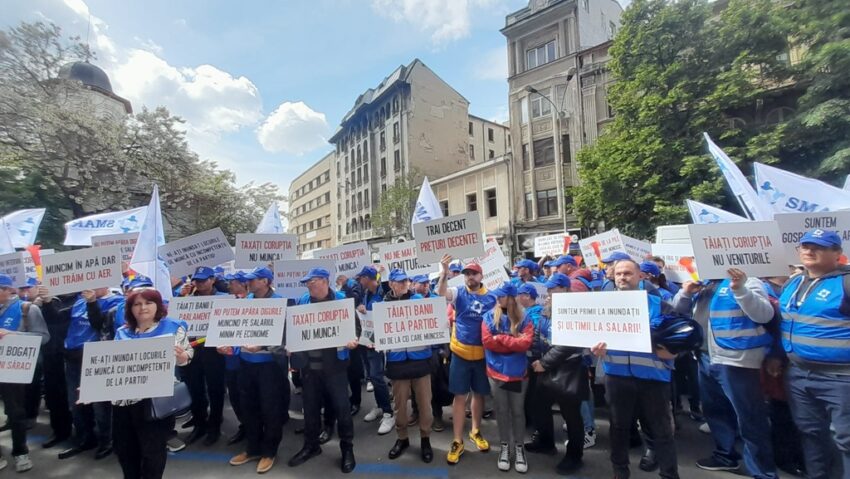 Protest la Apele Române
