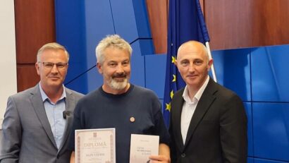 Alin Ușeriu, premiat pentru proiectul Via Transilvanica