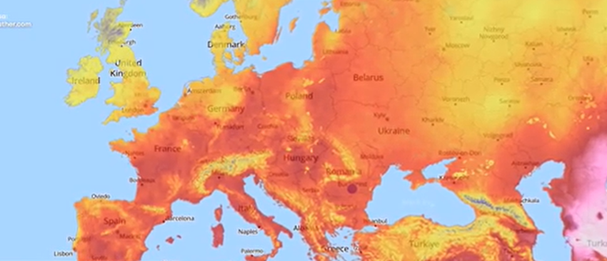 Val de căldură fără precedent în Europa