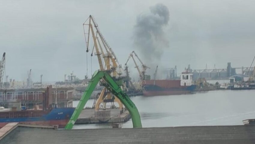Explozie puternică în portul Constanța | UPDATE