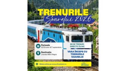 Vacanța începe cu Trenurile Soarelui