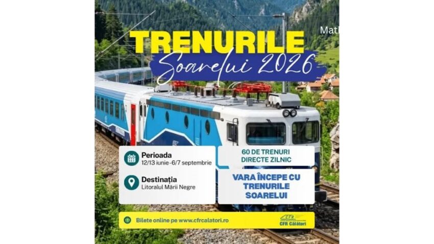 Vacanța începe cu Trenurile Soarelui