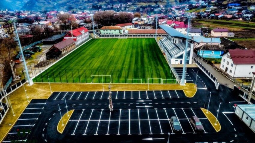 Bază sportivă și stadion modern, la Rodna