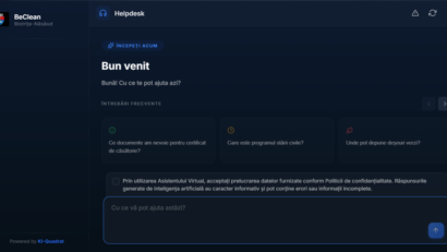 „beClean”, primul chatbot AI al unui oraș mic din România
