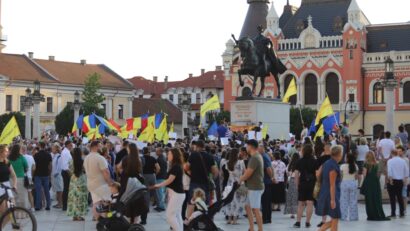 Oradea a ieșit în stradă pentru Viorel Pașca