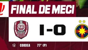CFR Cluj a câștigat duelul cu FCSB, scor 1-0