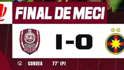 CFR Cluj a câștigat duelul cu FCSB, scor 1-0
