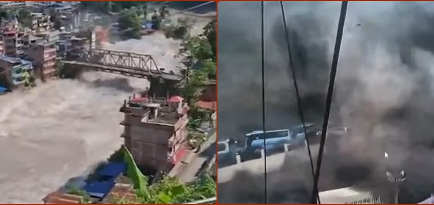 Viitură catastrofală în Nepal și Tibet | VIDEO
