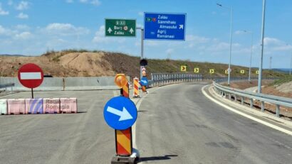 Primele mașini au circulat astăzi pe lotul Zimbor – Poarta Sălajului al autostrăzii Transilvania!