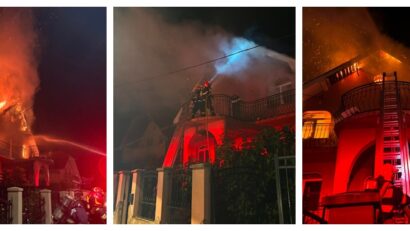 Incendiu violent, în toiul nopții