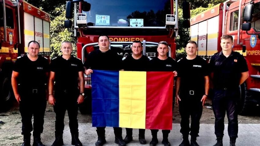 Șapte pompieri s-au întors din Franța după două săptămâni de luptă cu incendiile de pădure