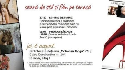 Schimbă, zâmbește, strălucește – schimb de haine și o seară de film la Biblioteca „Octavian Goga” | AUDIO