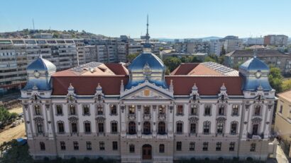 Lucrările la fostul Palat al Finanțelor, la final