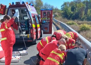 Accident grav pe DN 76: un motociclist este resuscitat | UPDATE
