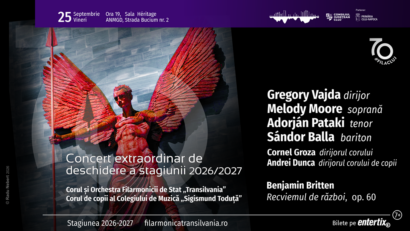 Concert extraordinar de deschidere a noii stagiuni 2026/2027